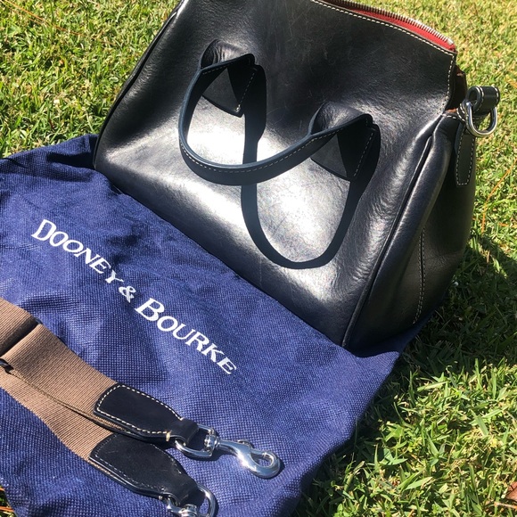 Dooney & Bourke Navy Blue handbag with D&B detachable crossbody strap & dust bag - Picture 5 of 16